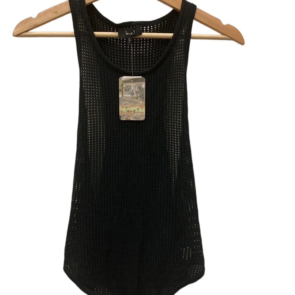 Black Mesh Bodysuit Semi Sheer Size XL